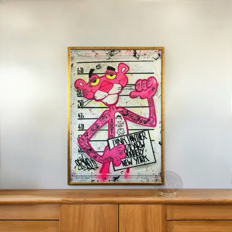 

lukisan abstrak ~ abstract The pink panther art