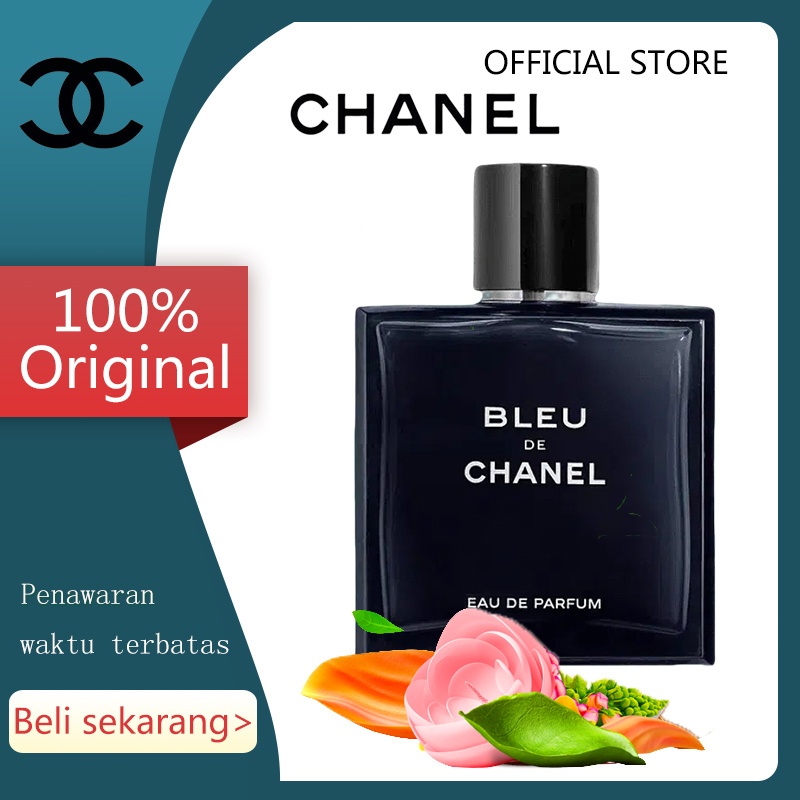 【OFFICIAL STORE 100% Original】Bleu De CHANEL Pair Parfum EDP EDT 100ML Blue De Chanel Parfum