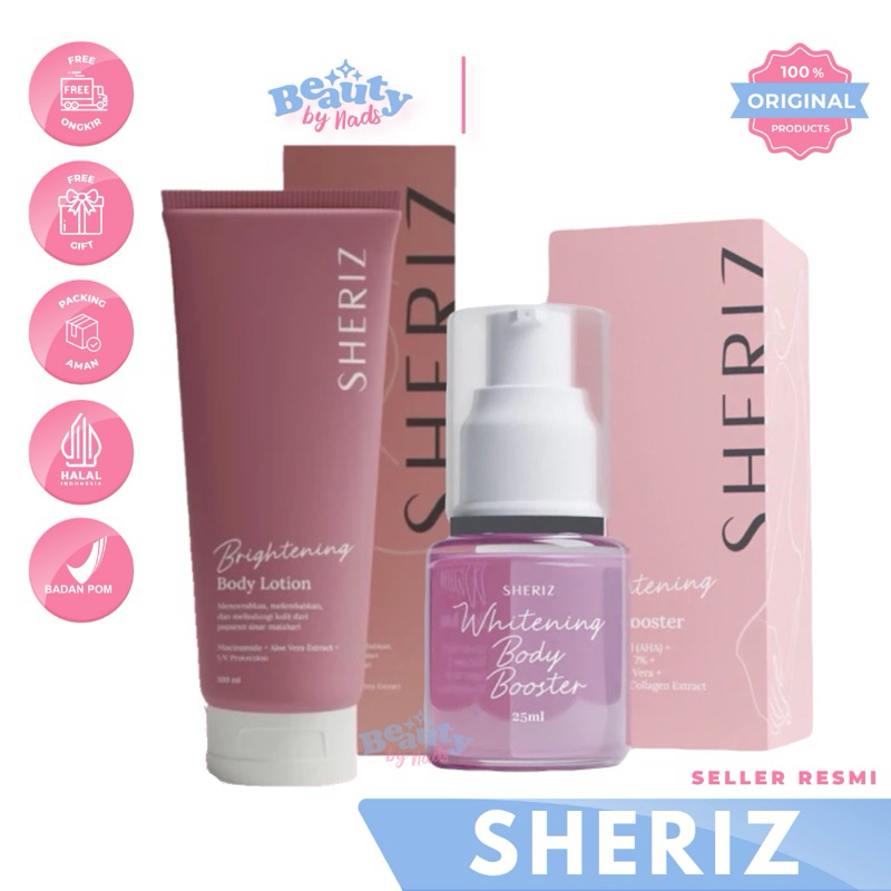 BEAUTYBY.NADS | SHERIZ BRIGHTENING BODY LOTION WHITENING BODY BOOSTER BODYLOTION BOOSTER SERUM BY SH