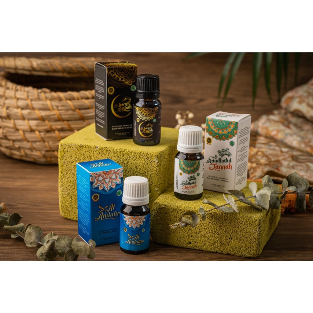 Parfum Aromateraphy Oil Essential Diffuser NonAlkohol Pengharum Ruangan Muslim Kiswah/Raudhoh