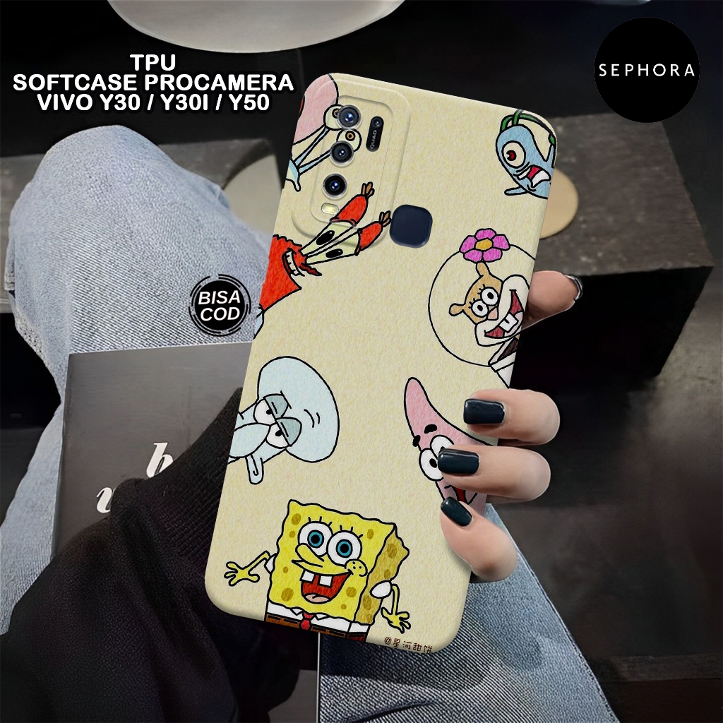 Case VIVO Y30 Y30i Y50 Terbaru - Fashion Case Cartoon - Softcase VIVO Y30 Y30i Y50 - Case Pro Camera