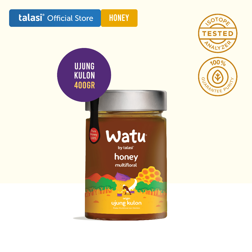 

Watu Multifloral Honey - Madu Asli Ujung Kulon 400gr - Banten