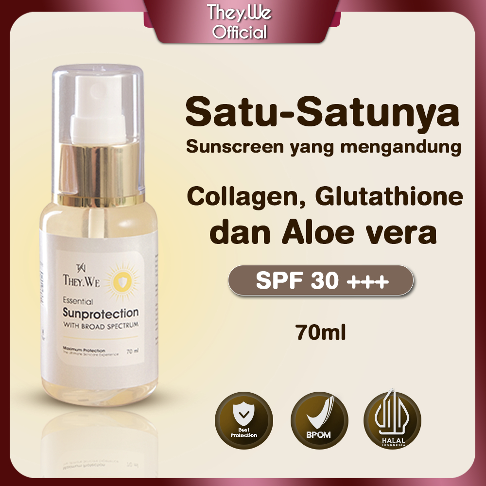 They.We Sunscreen Spray Wajah All Skin 70ML SPF30 PA+++ | Serum Sunscreen Skin Barrier Protect Sinar