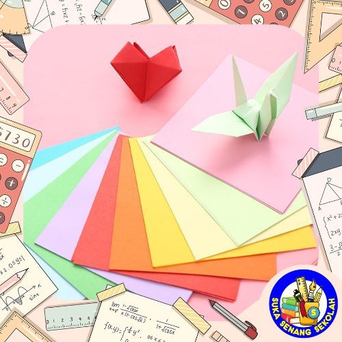 

Kertas Lipat Origami Warna 2 Sisi 100 Lbr / 25x25 Cm AT0174
