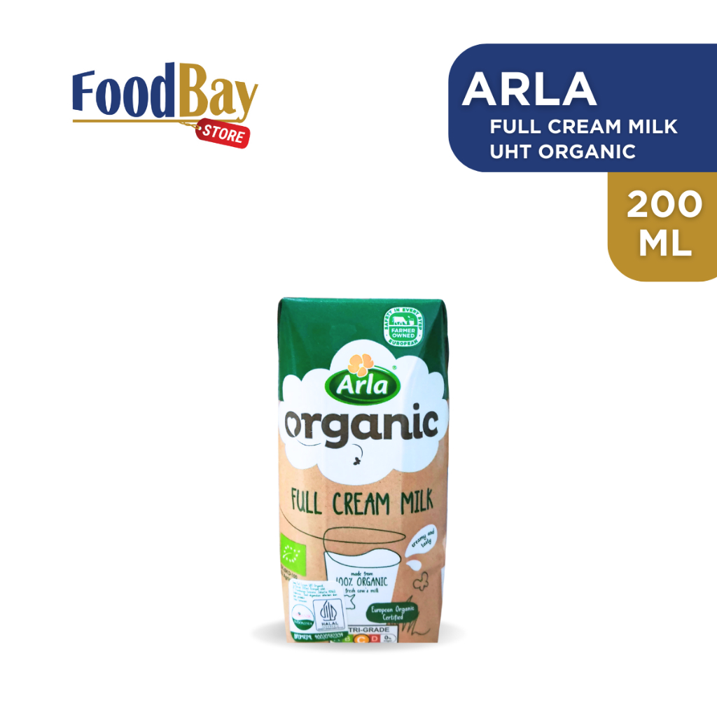 

ARLA Full Cream Milk UHT Organic Susu 100 % organik full krim 200 Ml