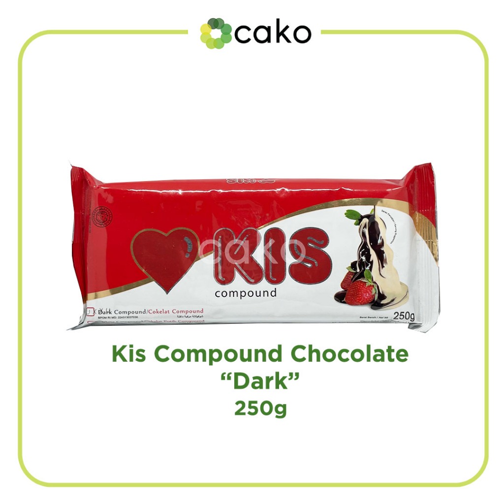 

KIS Dark Chocolate Compound 250gr / Dark Coklat Blok KIS