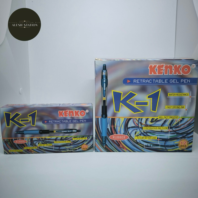 

Pulpen Pen Bolpoint Pena Gel KENKO K1 0,5 Biru (Per Pack Isi 12pc)