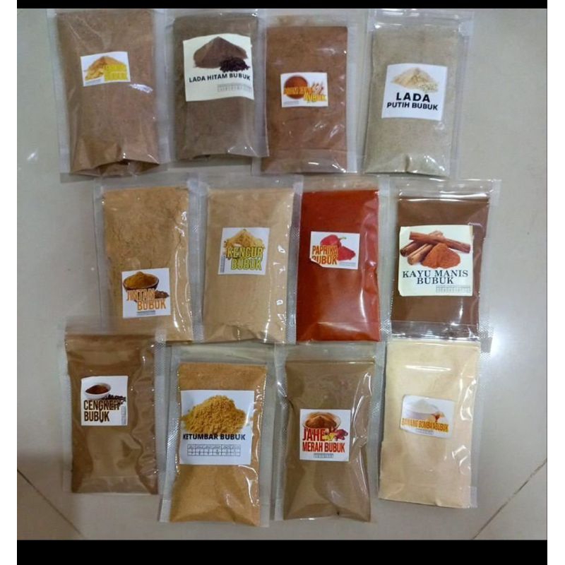 

rempah lengkap bubuk halus