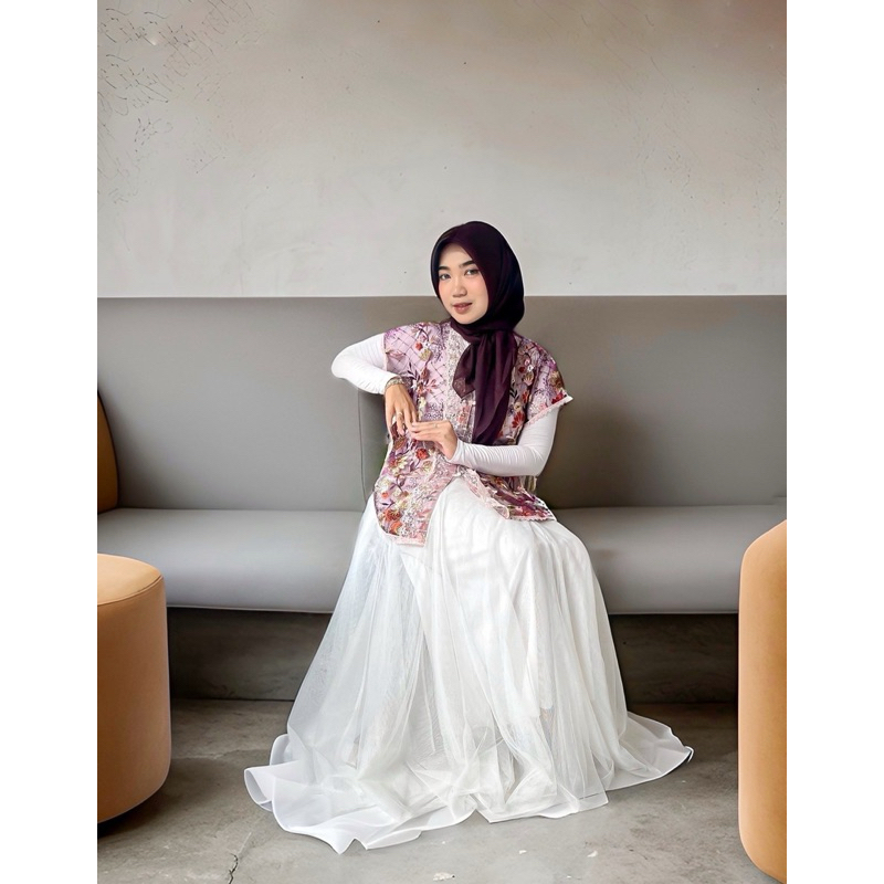 Alana Outer / Outer Brukat / Dress Kondangan / Dress Brukat / Gamis Kondangan / Brukat / Outer Bigsi