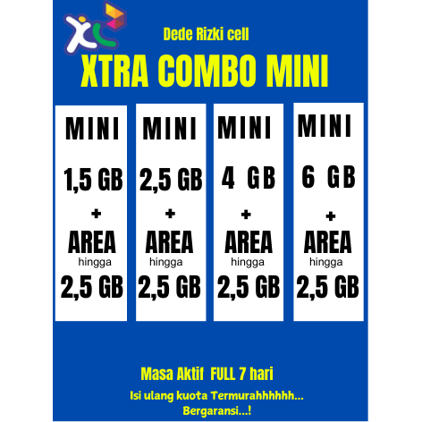 XL ISI ULANG KUOTA MINGGUAN ( 7 HARI ) BISA DI SEMUA WILAYAH INDONESIA