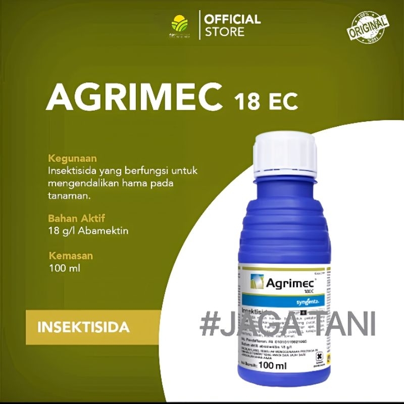 Insektisida AGRIMEC 18EC 250ML 500ML Ba: Abamektin 18ec bening