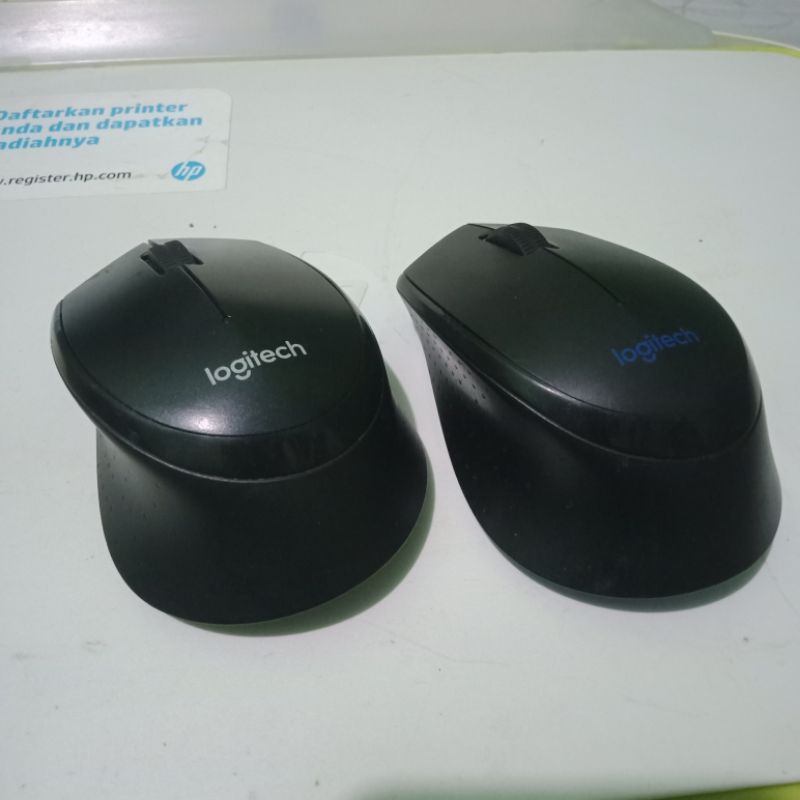 mouse + dongle logitech m275 wireless BEKAS ORIGINAL