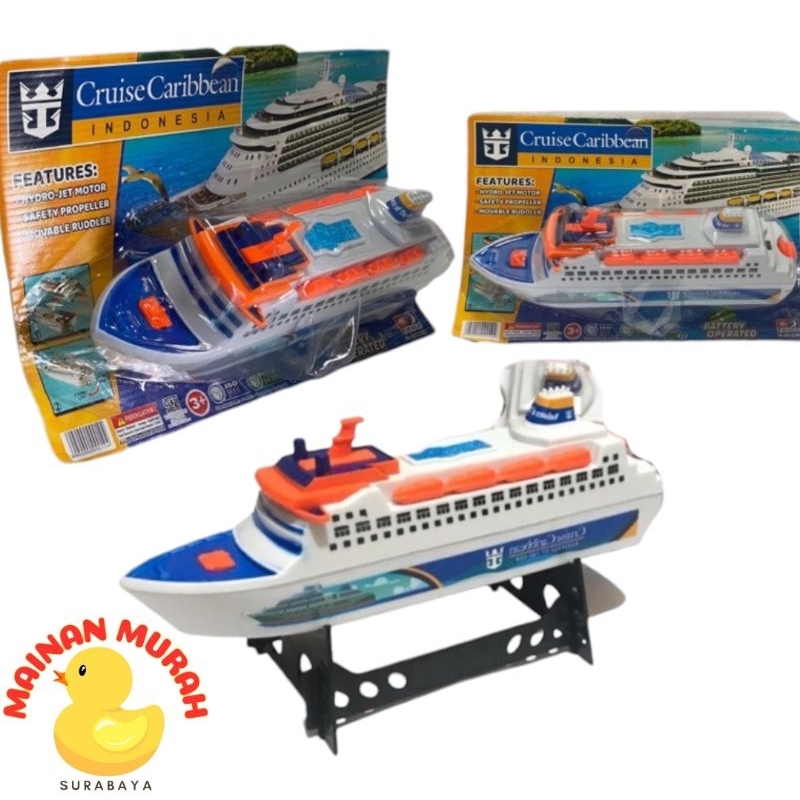 MURAH MAINAN KAPAL BATERAI / KAPAL MAINAN / MAINAN KAPAL JALAN DI AIR