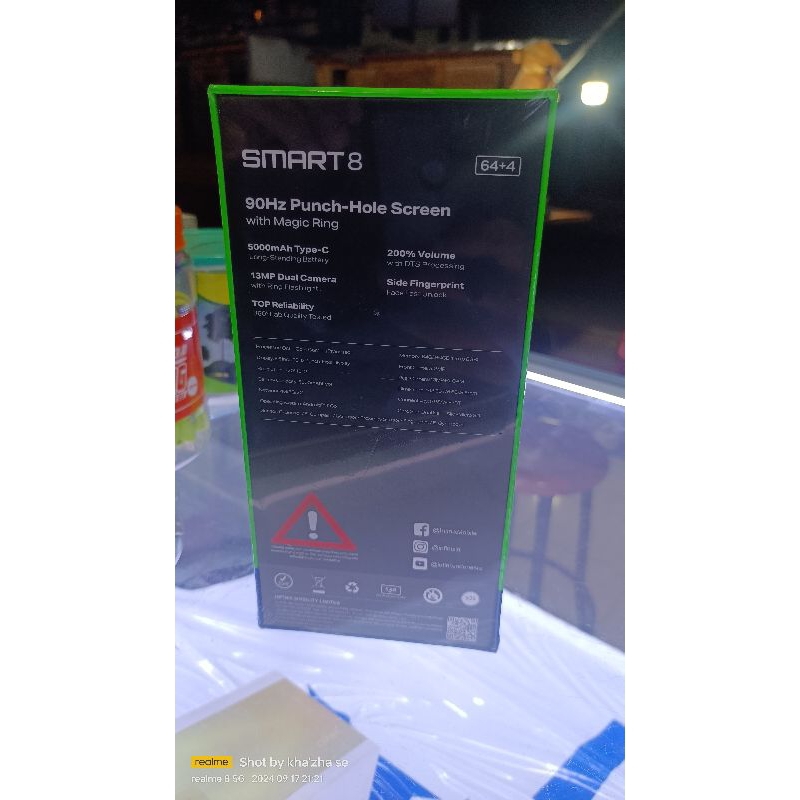 infinik smart 8 ram 4/64 baru garansi resmi