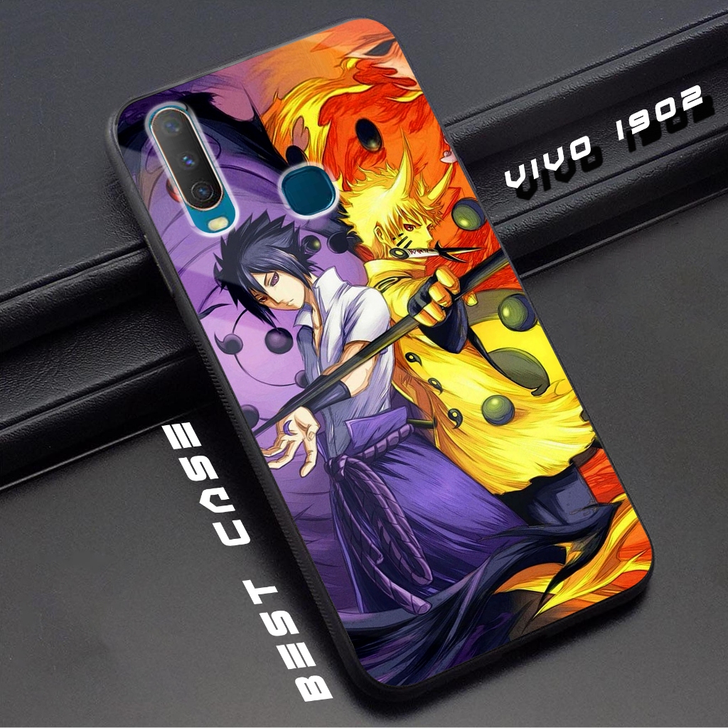 Case VIVO 1902 - Casing Hp VIVO 1902 - Motif ( NARUTO ) - Silikon Hp  VIVO 1902 - Softcase Glass Kac