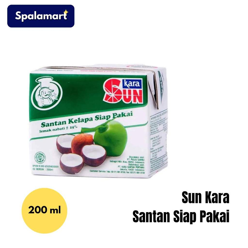 

Kara Sun Santan Siap Pakai Kemasan 200 ml