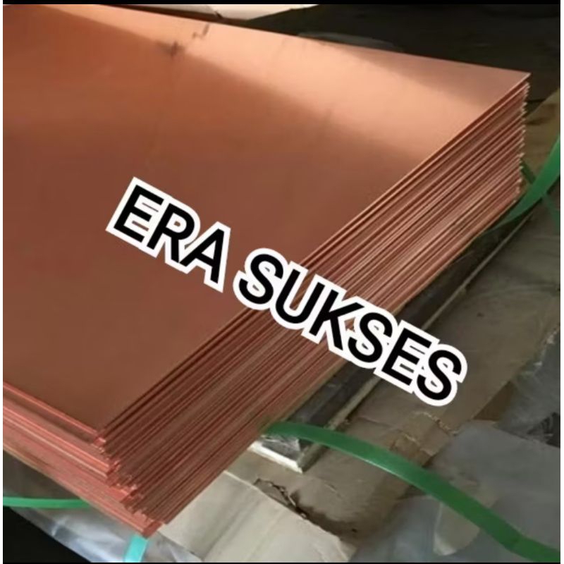 Plat Tembaga Asli Tebal 0.5mm x 200mm x 300mm