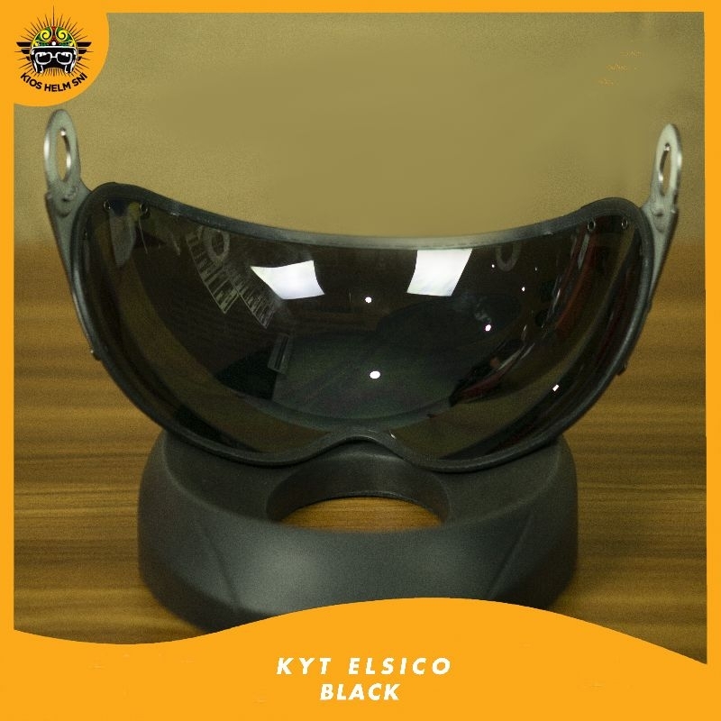 BEST SELLER KACA VISOR HELM KYT ELSICO ORIGINAL WARNA HITAM