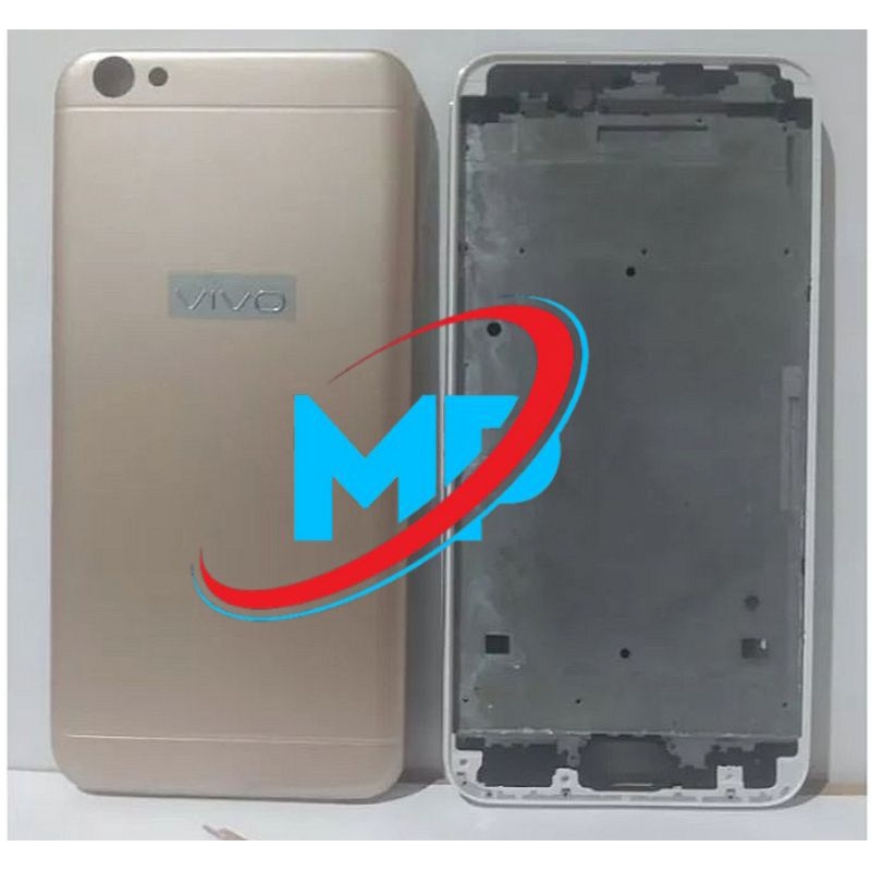 Casing Fullset Vivo V5 1601 V5S 1612 V5 Lite 1609 Backdoor Tutup Belakang + Frame