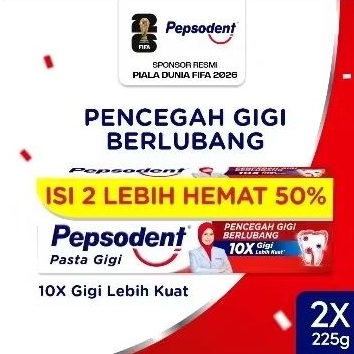 PEPSODENT PASTA GIGI 225 GR ISI 2 / PEPSODENT PASTA GIGI