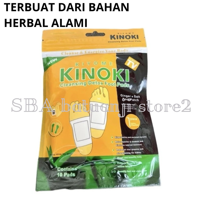 Kinoki Detox Koyo Tempel Kaki 1 Pack Isi 10 Pcs