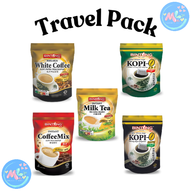 

BINTANG COFFEEMIX REGULAR / KOPI ORIGINAL / KOPI O / TEH TAREK / KOPI PUTIH [travel pack] 20g x 5's