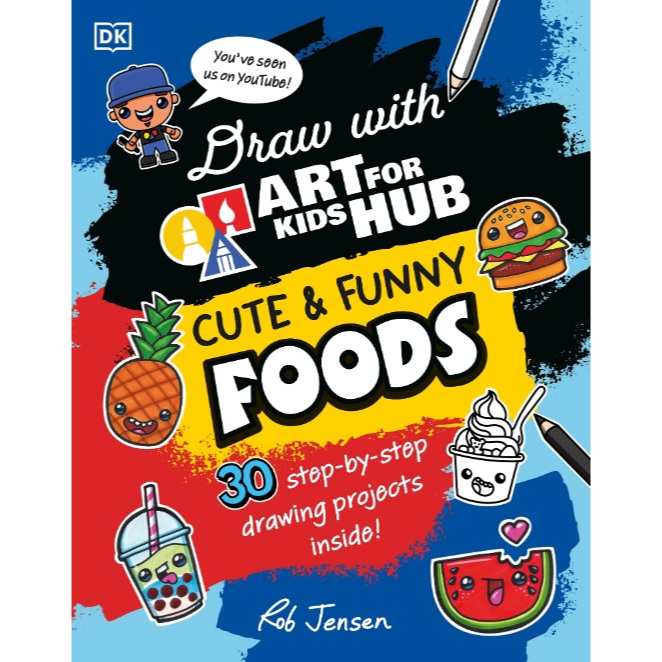 

[E933] Draw with Art for Kids Hub Cute and Funny Foods - DK