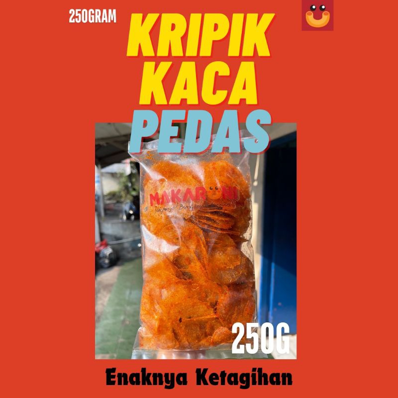 

Keripik Kripik Kaca Kripca Pedas Daun Jeruk 250 Gram Makaruni Official