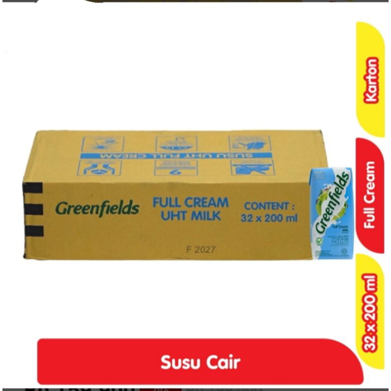 

Susu UHT Greenfields 1dus 200ml