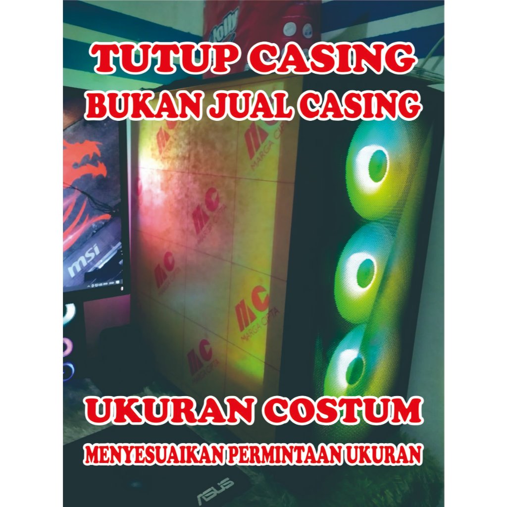 Akrilik side casing pc CUSTOM ukuran / Akrilik side panel case pc / Akrilik bening 3mm