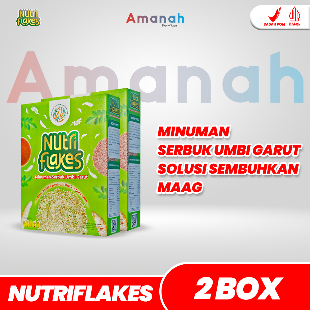 

Nutriflakes Paket 2 Box Sereal Umbi Garut Solusi Permasalahan Asam Lambung Original Ori