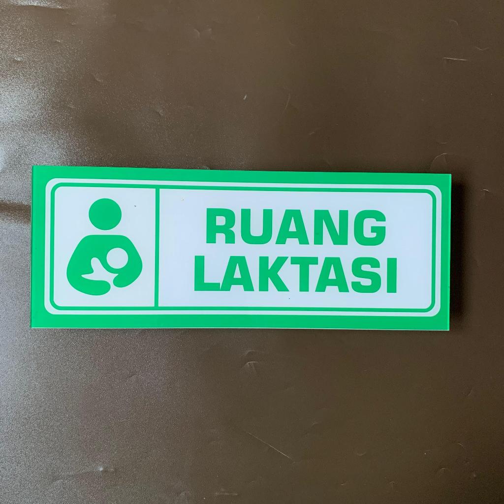 Papan Akrilik Ruang Laktasi | Akrilik Tempel Tanda Ruangan Menyusui | Acrylic Nama Ruang Laktasi