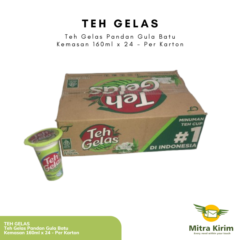 

Teh Gelas Pandan Gula Batu | Kemasan 160ml x 24 - Per Karton