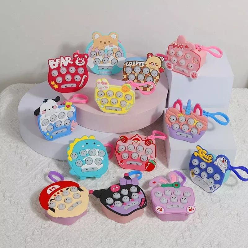 {OTU} Game Mini Pop It Electric / Mainan Gantungan Kunci Pop It Mini Electric / Elektrik Pop it Push