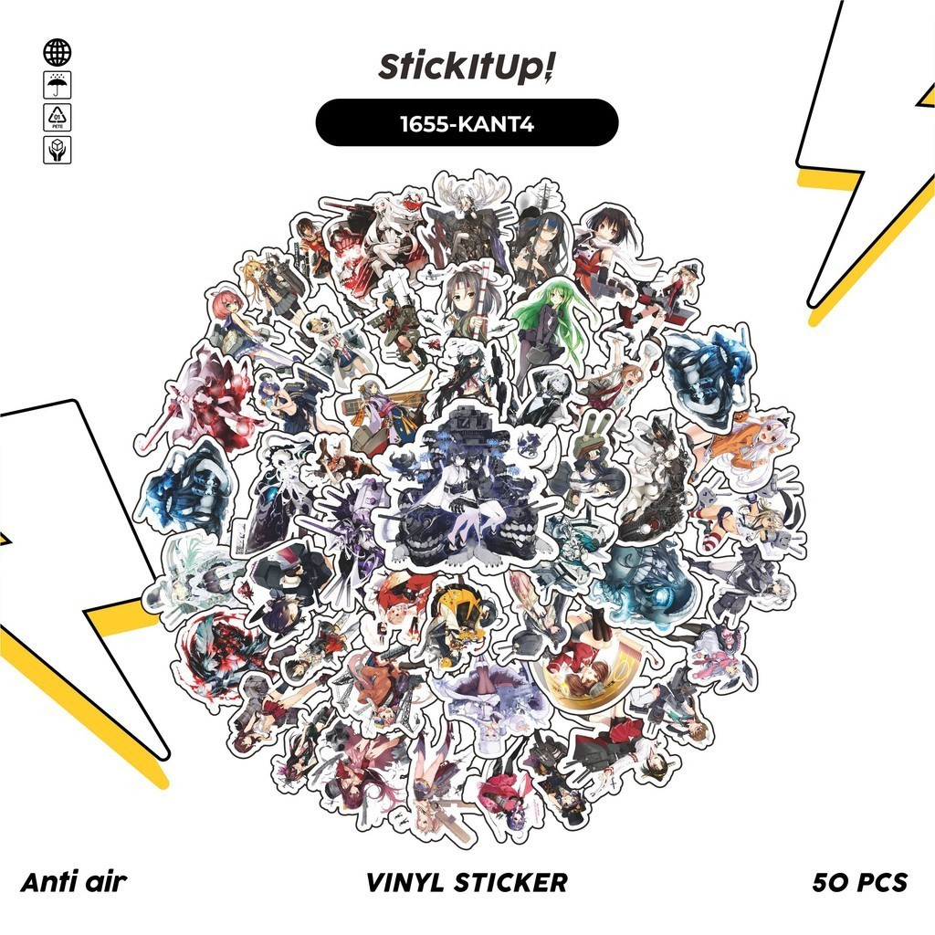 

COD✨ 100 Pcs Stiker Pack KANTAI COLLECTION CHARACTER 04 Lucu Aesthetic Vynil Waterproof untuk Freebies Sticker Buku Journal Casing HP Laptop