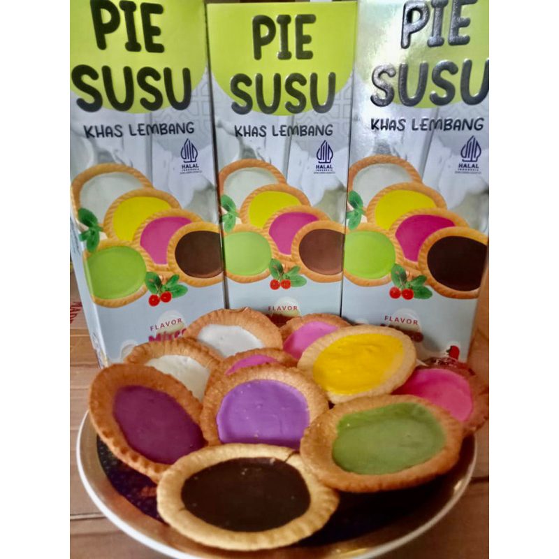 

Pie susu khas lembang bervarian rasa original, chocolate, dan mixed