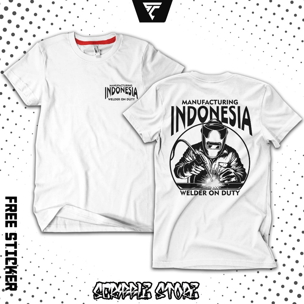 Kaos Teknik Manufacturing Indonesia | Kaos Pekerja Welder on Duty | Kaos Mekanik Welder