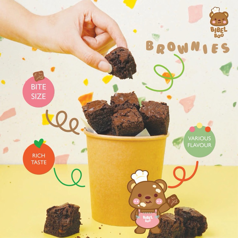 

Brownies Bites Original brownies panggang brownies cup bucket