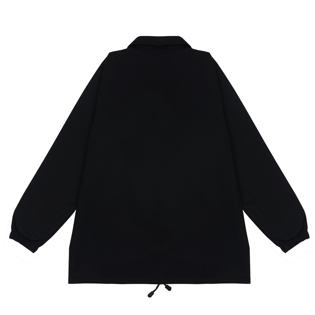 Troy Company Coach Jacket Black Heavy Metal Icon - Jaket Windbreaker Hitam WNN 2713