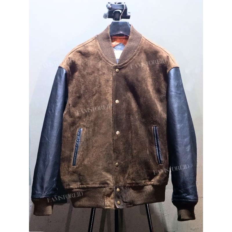 Jaket Kulit Varsity Bomber Atelier SAB For Man Not Schott/Avirex/RBC/Aero