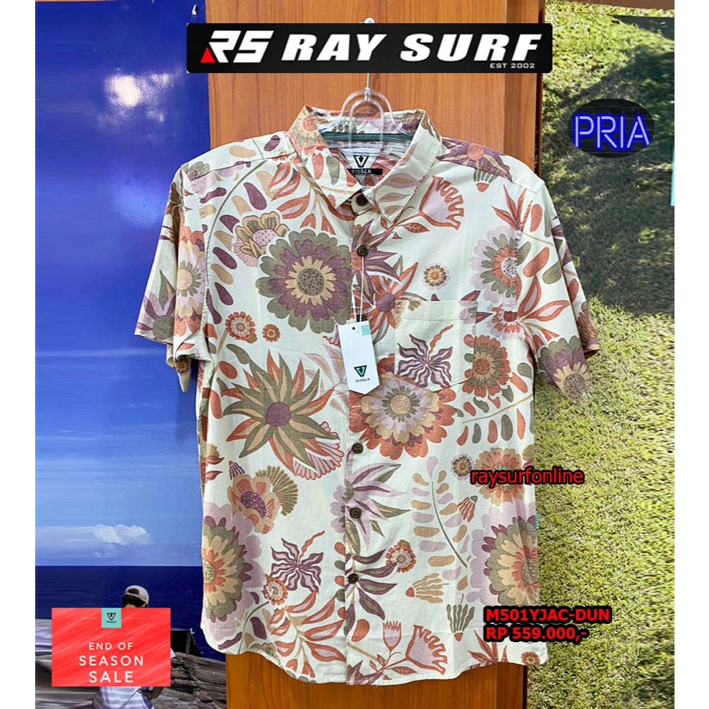RAYSURF VISSLA SALE KEMEJA PRIA M501YJAC-DUN ORIGINAL