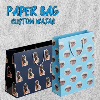 

PAPERBAG CUSTOM WAJAH / foto sendiri / Paperbag buat kado / paper bag ultah