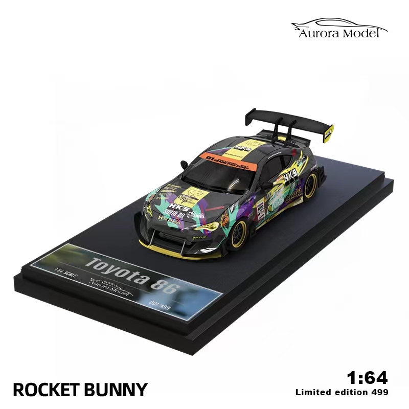 Aurora Model 1:64 PANDEM Rocket Bunny Toyota 86 HKS Limited