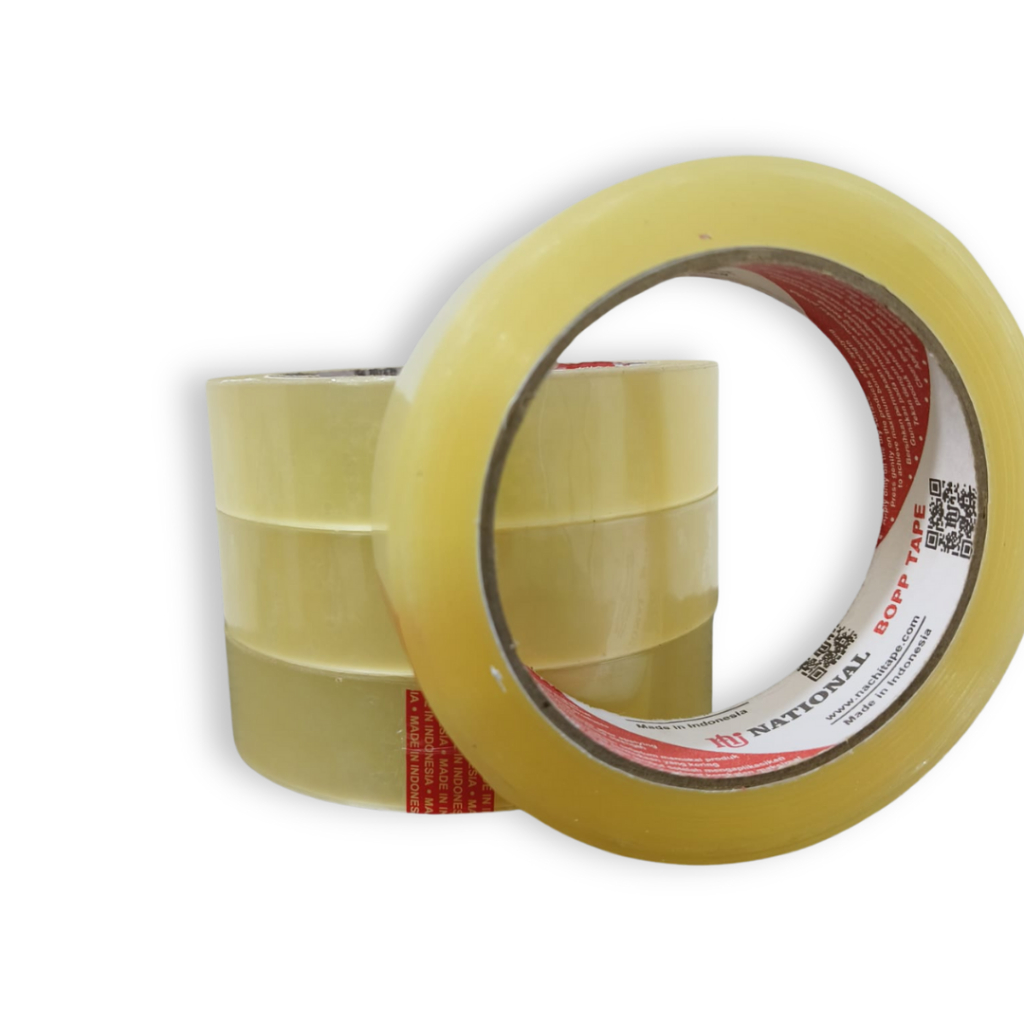 

SELOTIP NACHI NATIONAL ISOLASI BENING TRANSPARAN OPP NATIONAL NACHI MERAH 24MM
