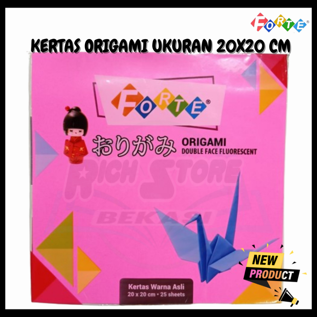 

KERTAS LIPAT/KERTAS ORIGAMI UKURAN 20X20 BESAR (1 PACK ISI 25 LEMBAR)