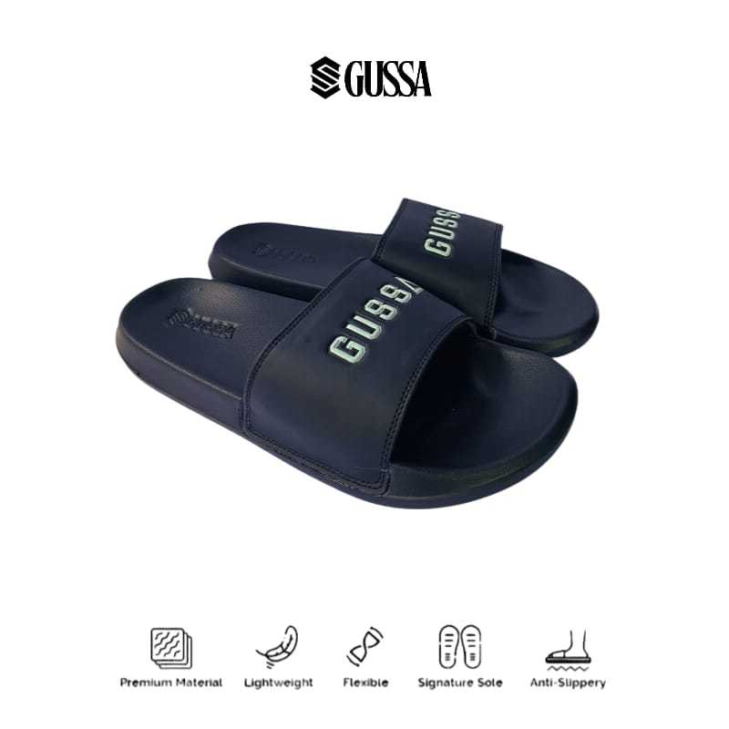 Gussa - Sandal Slide Distro Velcro Authentic White