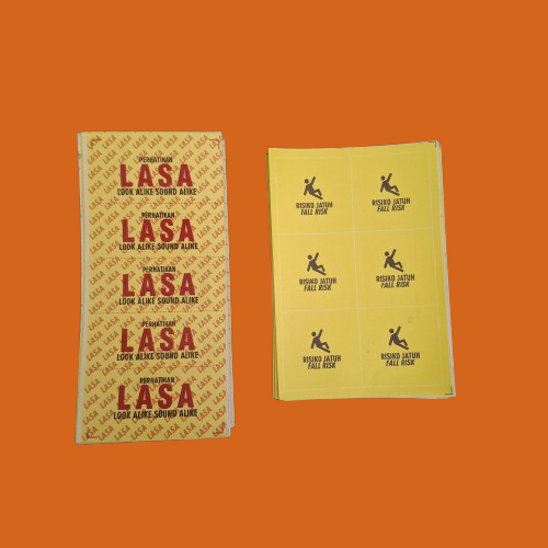 

Super Ekonomis Stiker Lasa dan Risiko jatuh Stiker farmasi, Stiker Label Look alike Sound alike