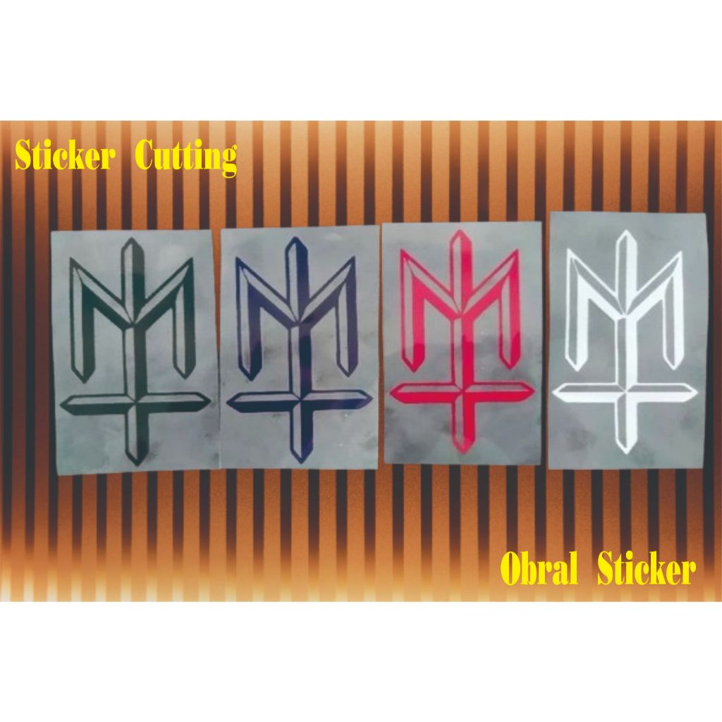 Sticker Cutting Logo Maternal Disaster, Stiker Brand Distro Lokal 4cm x 7cm