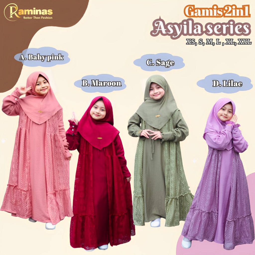 GAMIS ANAK / BAJU MUSLIM ANAK / BAJU NGAJI ANAK / GAMIS SETELAN ANAK / GAMIS ANAK PINK / GAMIS ANAK 