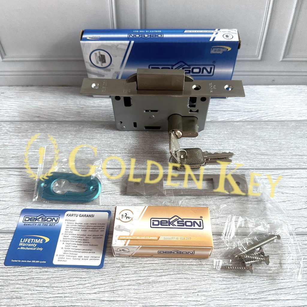 Paket Sliding Dekkson Dekson MTS SLD DL 84100N 84100 N SSS Bodi Body Kunci Pintu Kayu Geser